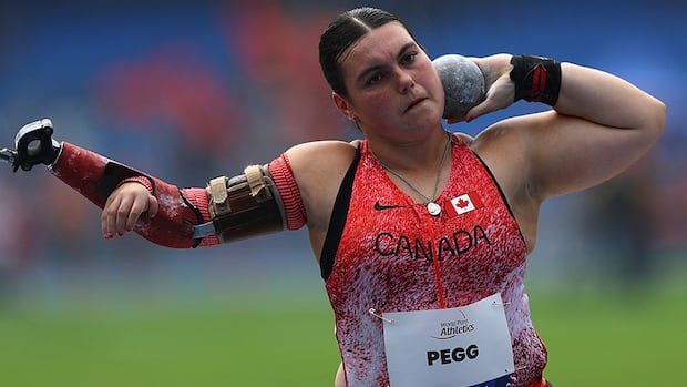 Canada's Katie Pegg picks up her 1st Para athletics world medal, setting personal best in shot put