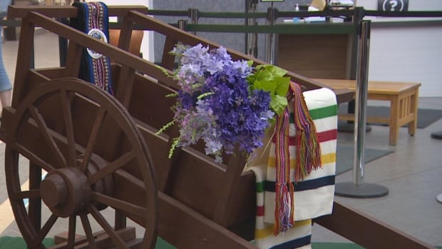 A Métis Red River cart 