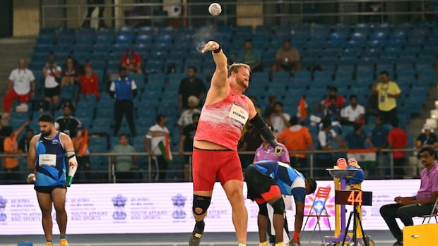 Canada's Greg Stewart wins shot put gold at Para athletics worlds