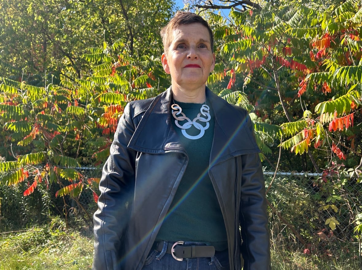 woman and trees