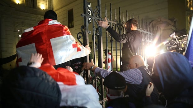 Protesters Fighted Government in Georgia tried to try with the President’s vaccine