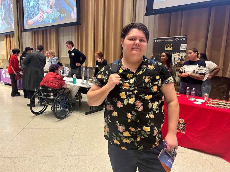 Greyson Toombes has been looking for a job since he graduated from Algonquin College's radio broadcasting program in April.