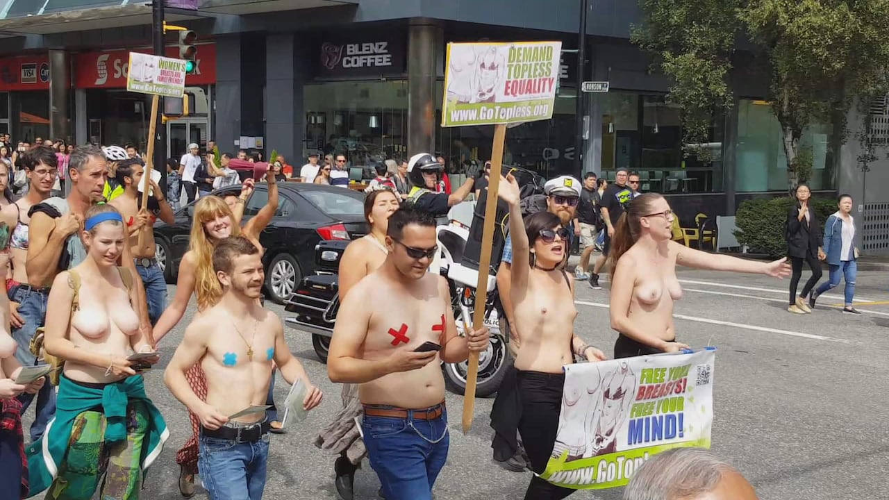 #2 Result of woman marches during go naked WARNING: Nude photos and video of women marching in Go Topless parade | CBC.ca (NONE of the images is related to this website.) woman marches during go naked WARNING: Nude photos and video of women marching in Go Topless parade | CBC.ca