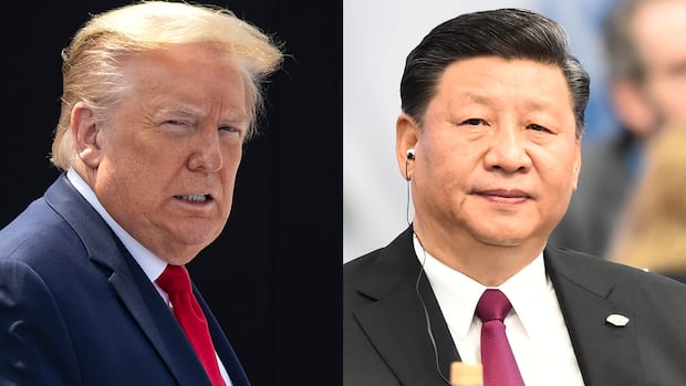 U.S. President Donald Trump, left, and President of the People's Republic of China Xi Jinping. 