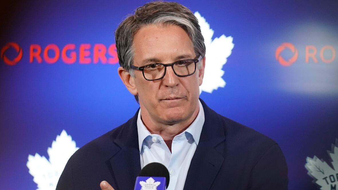 Leafs president Brendan Shanahan speaks to media after parting ways with  general manager Kyle Dubas
