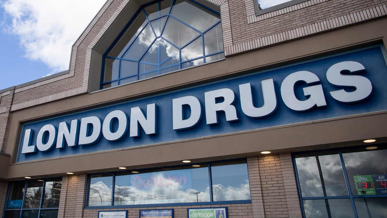 A London Drugs sign.