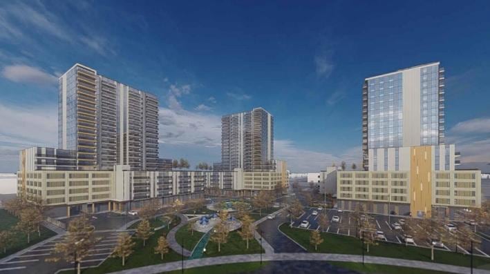 Old Oak Properties' improvement  for the country  astir   Highbury Avenue North and Oxford Street East is slated to bring 8,400 lodging  units to the metropolis  on  the East London Link autobus  accelerated   transit line.
