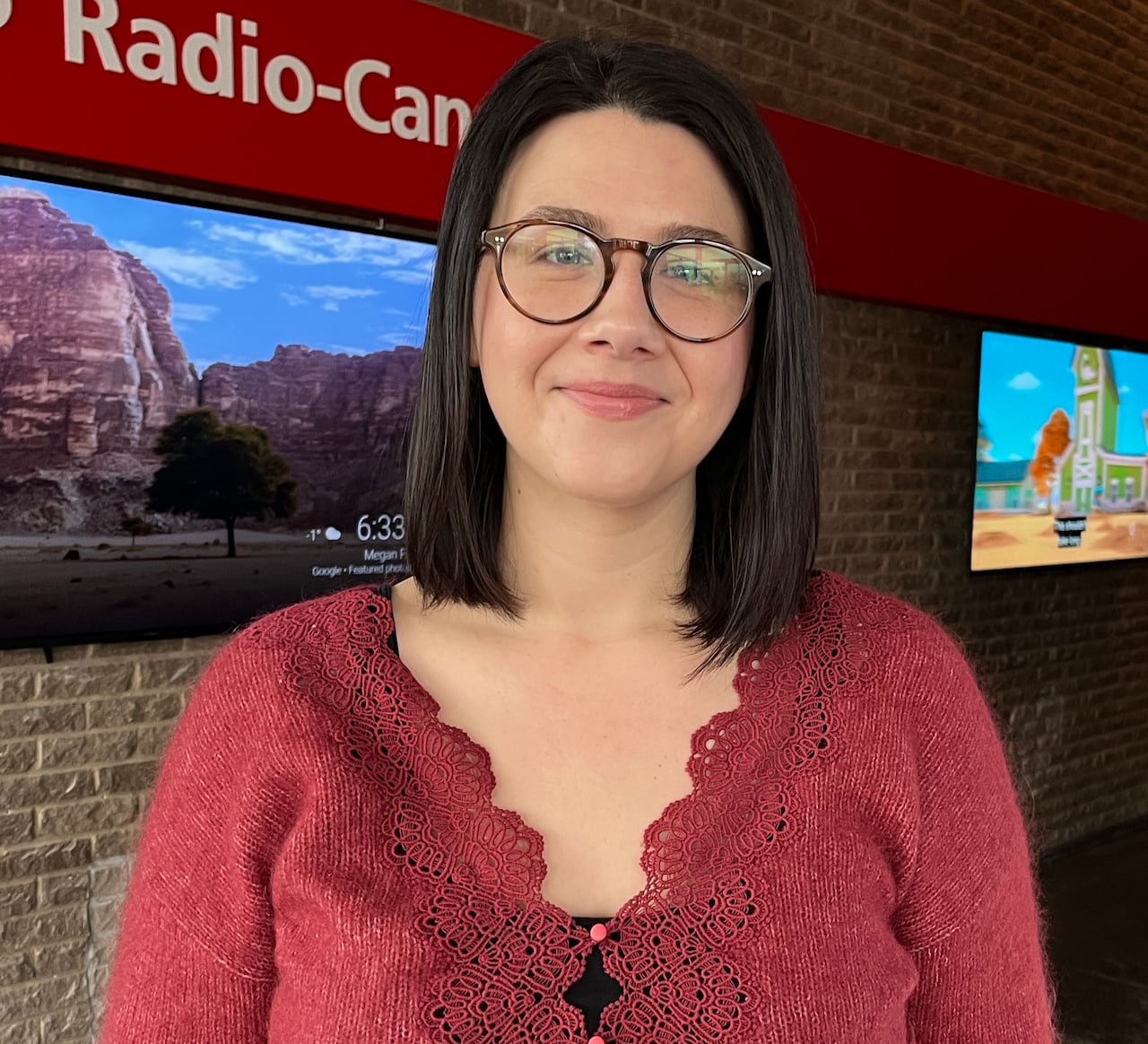 Person with enarthrosis  magnitude   hairsbreadth  successful  pinkish  sweater