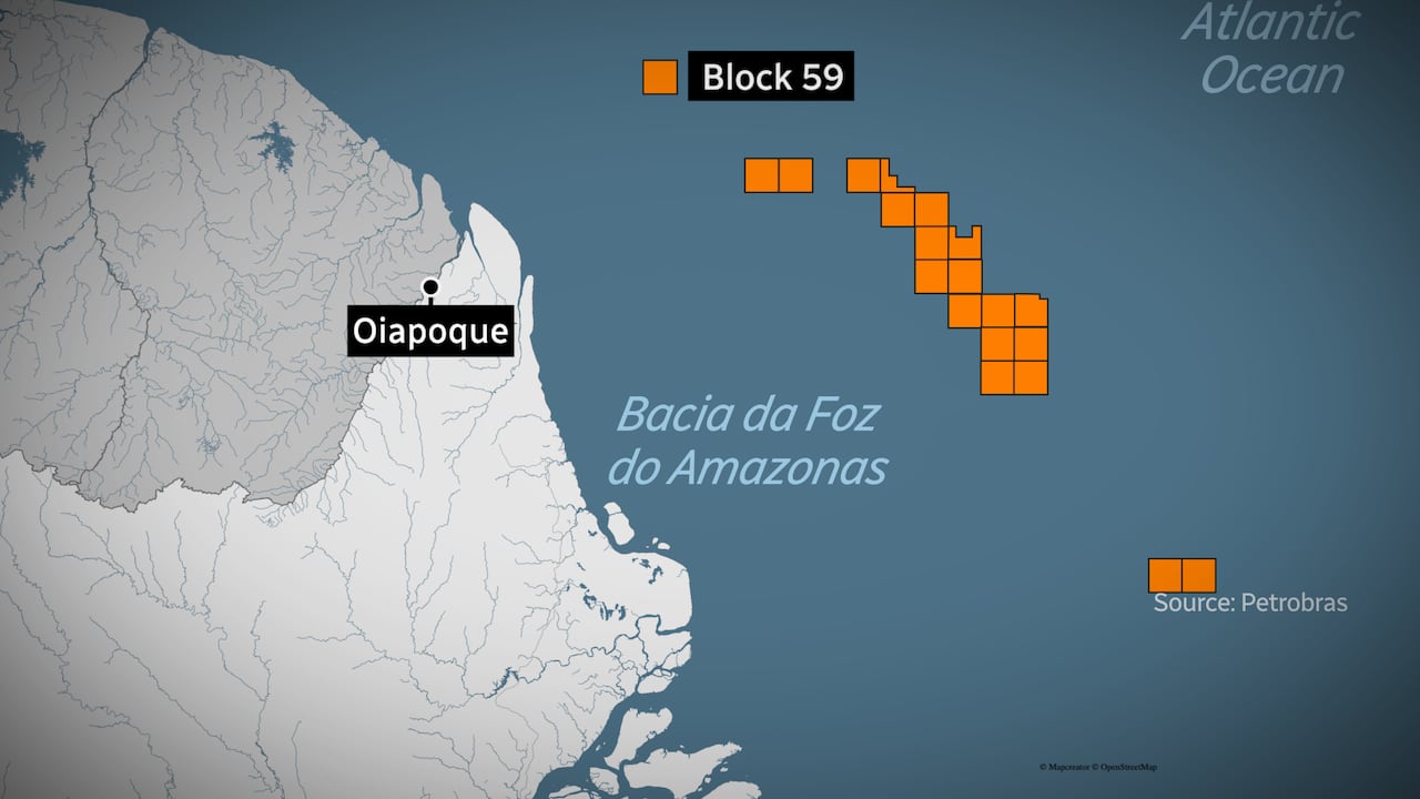 Map of Northern Brazil and the Foz doz Basin.