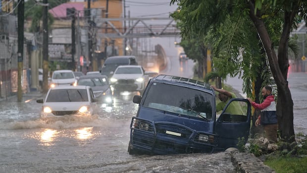 Tropical Storm Melissa is dumping heavy rain in the Caribbean as it nears hurricane strength Tropical Storm Melissa is dumping heavy rain in the Caribbean as it nears hurricane strength