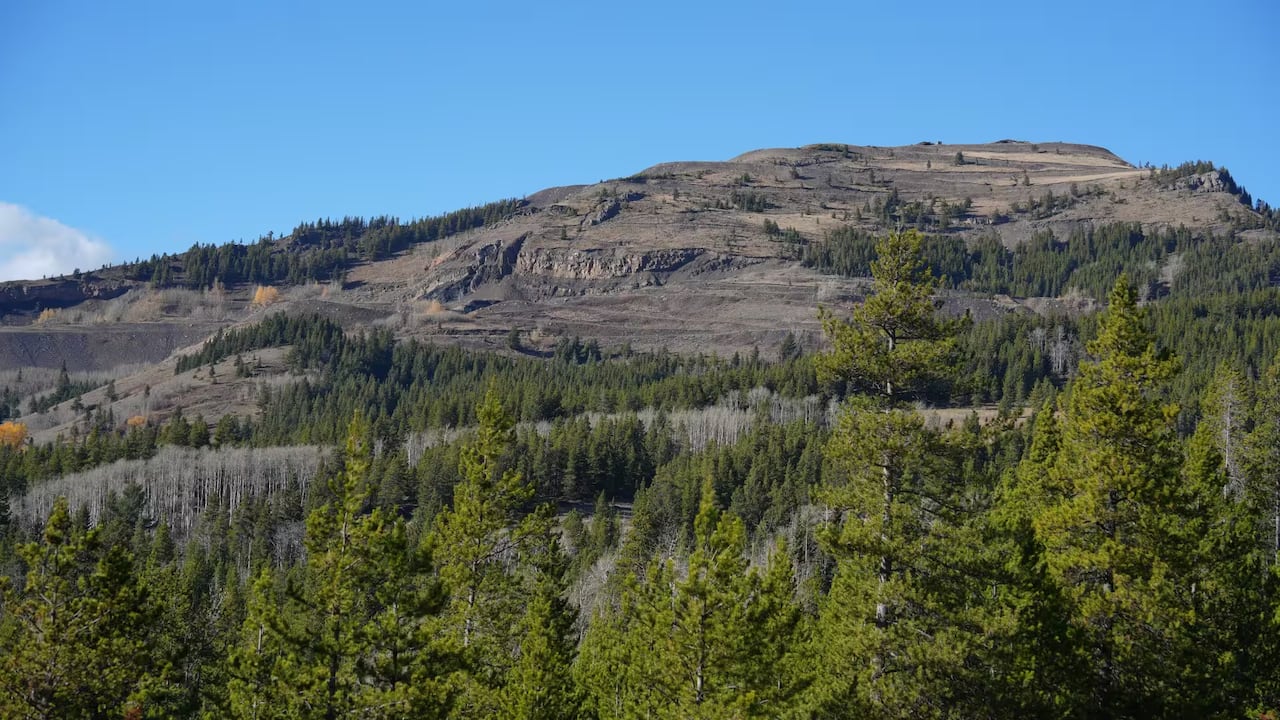 Grassy Mountain is a few kilometres north of Blairmore, Alta., in the Eastern Slopes of the Rocky Mountains.
