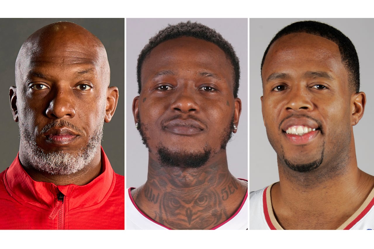 A composite of three men