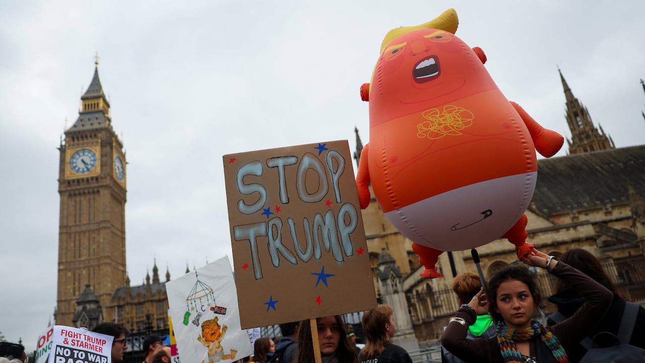 UK TRUMP PROTESTS SEP 17 2025