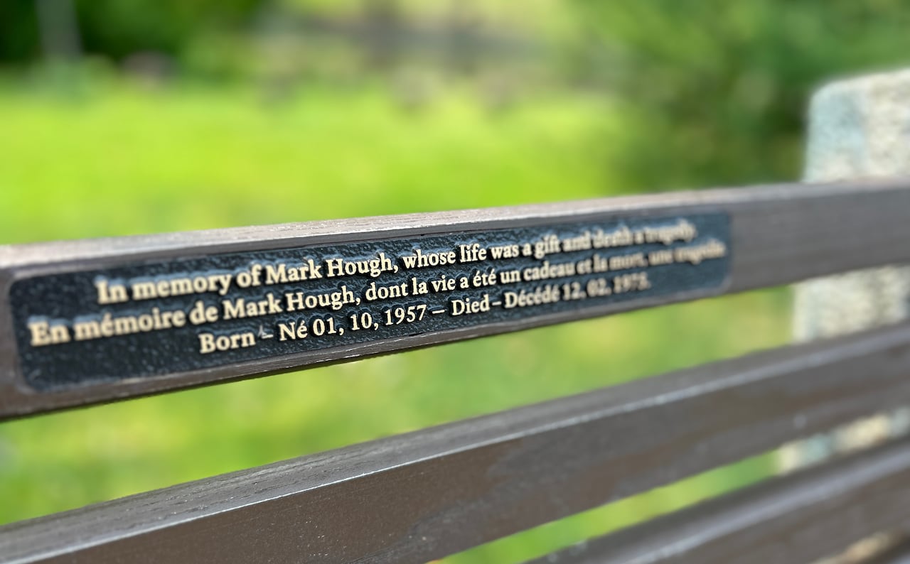 Earlier this year, Hough's family had a bench along Ottawa's Rideau Canal dedicated to Hough. The family will gather there on the eve of the shooting's anniversary.