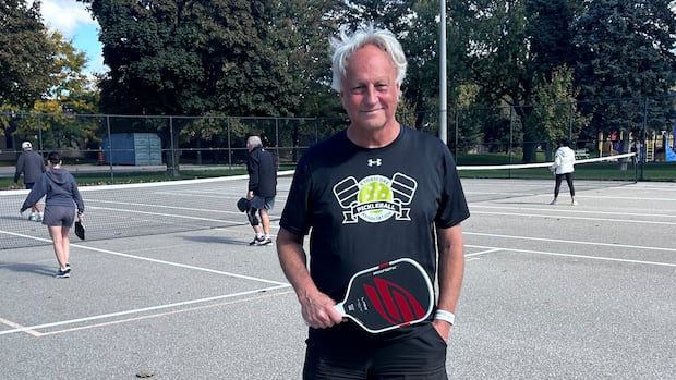 John Cameron, of the Etobicoke Pickleball Association, says he's fielded very few complaints about noise from those wo live close to the pickleball courts where he plays. John Cameron, of the Etobicoke Pickleball Association, says he's fielded very few complaints about noise from those wo live close to the pickleball courts where he plays.