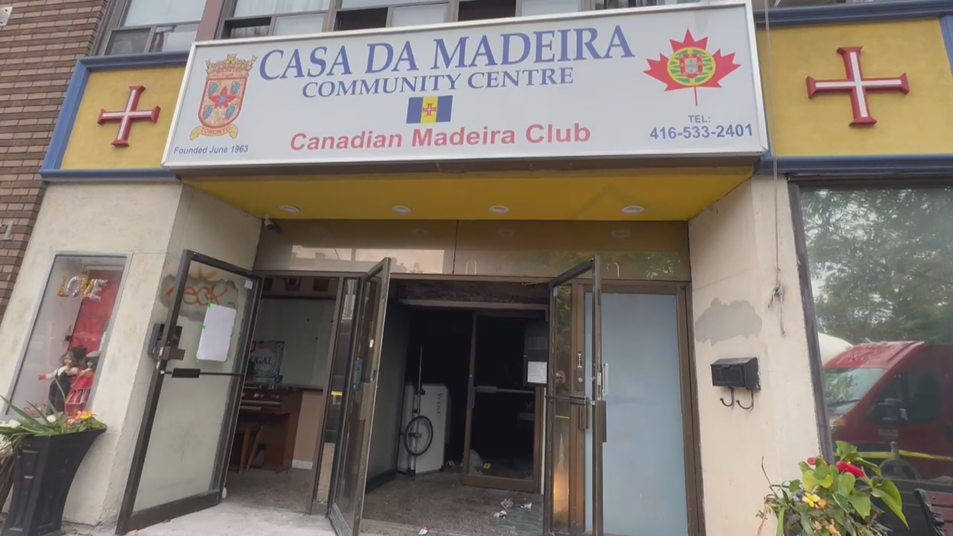 Portuguese community centre at the heart of Toronto police arson investigation; Among the rooms tarnished by the fire was the library, which held artifacts dating back to 1963 when Casa da Madeira was first initiated\.