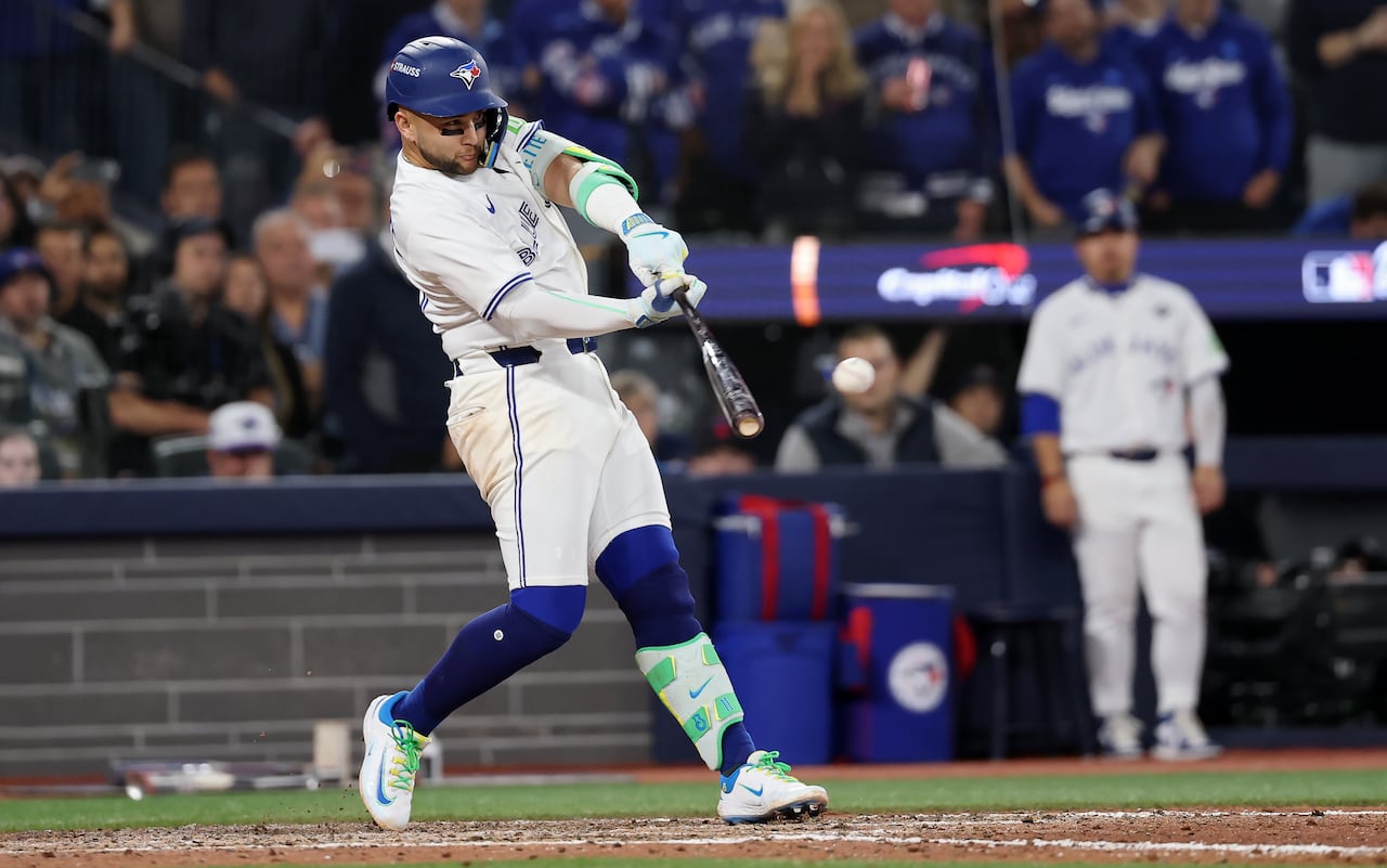 TORONTO, ONTARIO – NOVEMBER 1: Thor in Game 7 of the 2025 World Series at Rogers Center on November 1, 2025 in Toronto, Ontario. (Photo by Emily Chinn/Getty Images)