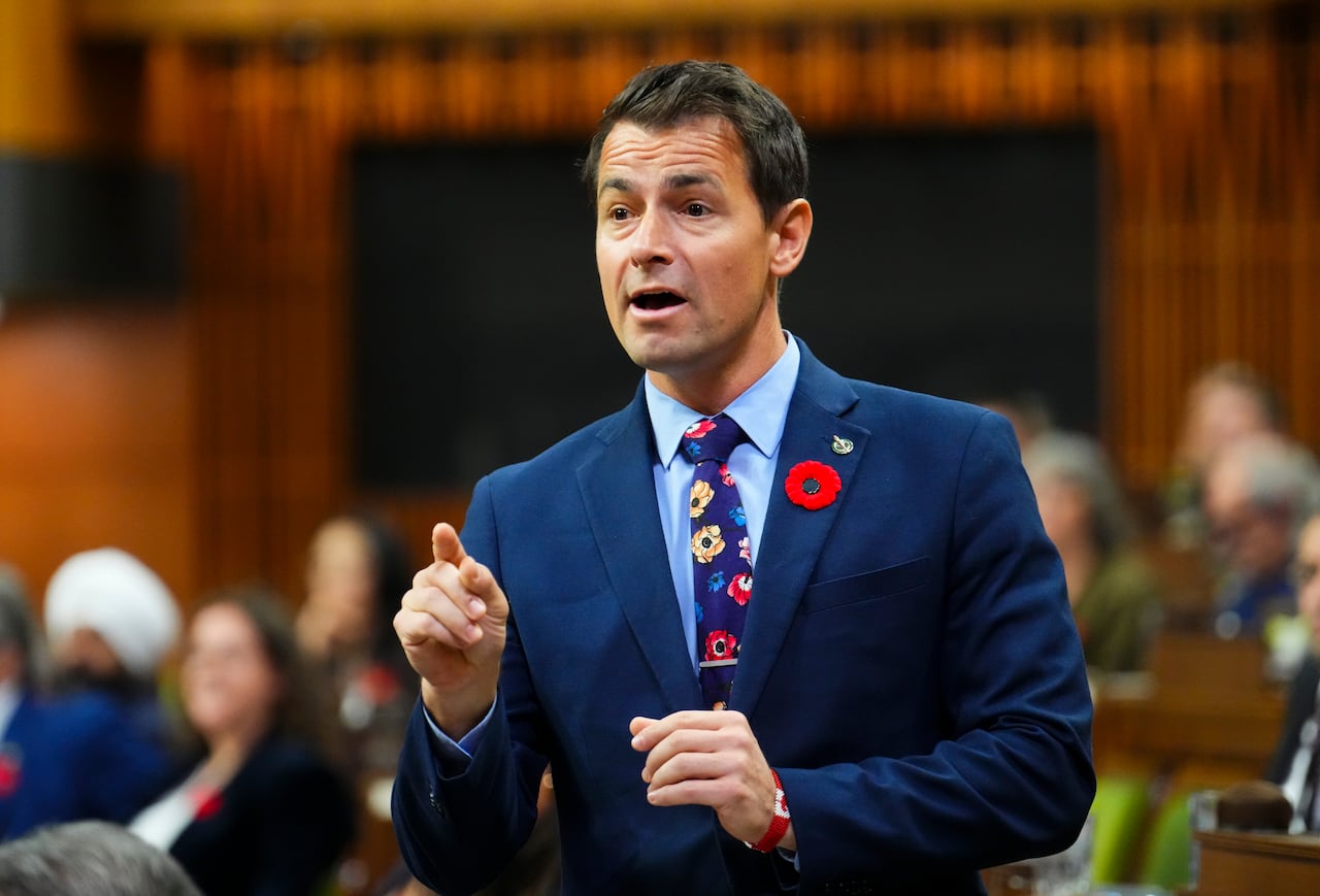 A man speaks in the House of Commons.