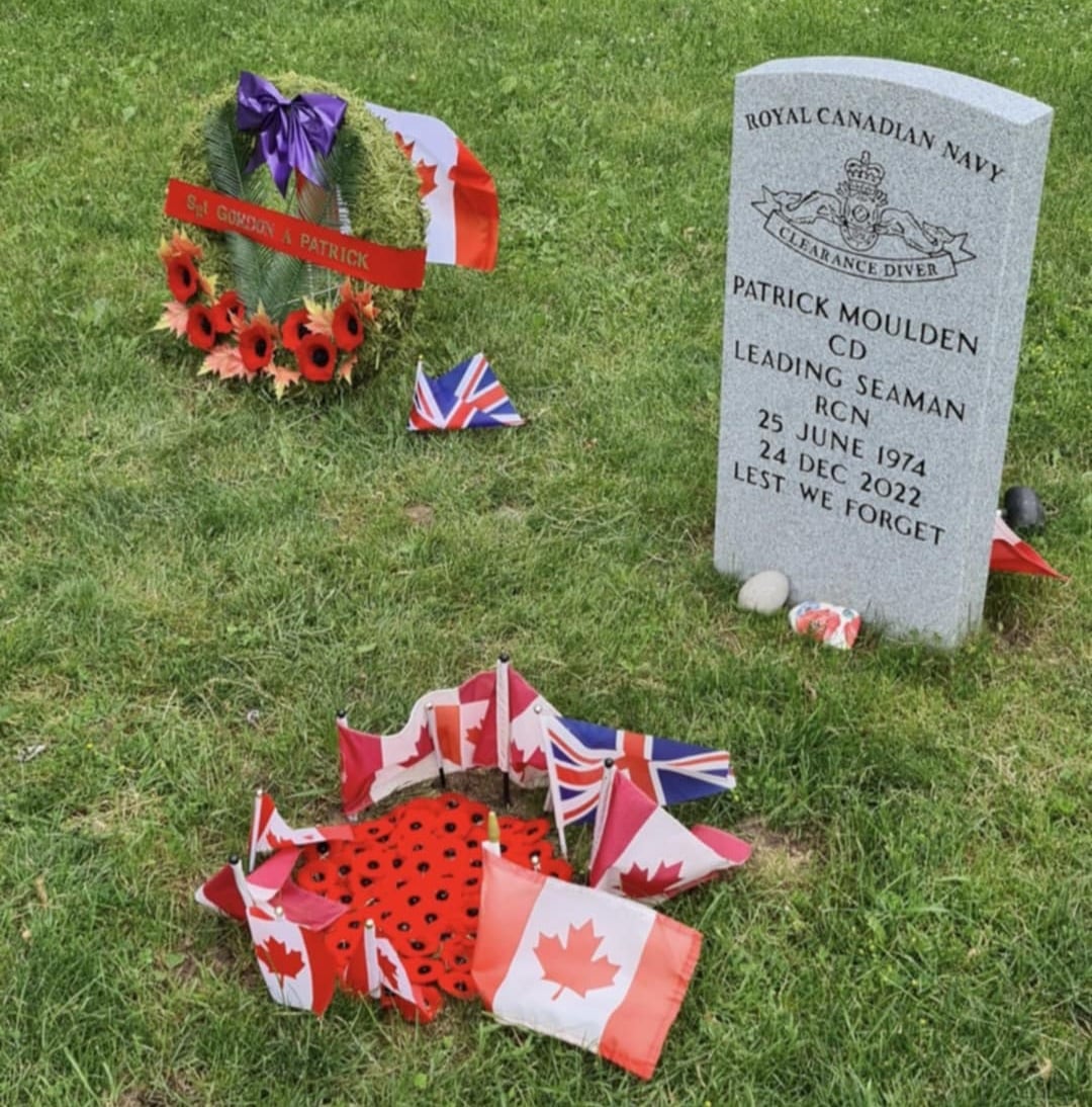 Poppies at the site of two graves.