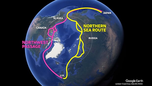 Geopolitical map of the arctic Geopolitical map of the arctic