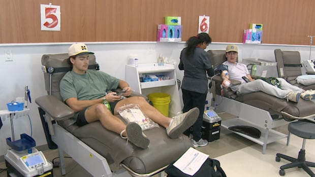 'It’s part of our culture': Humboldt Broncos keep annual blood donation tradition alive