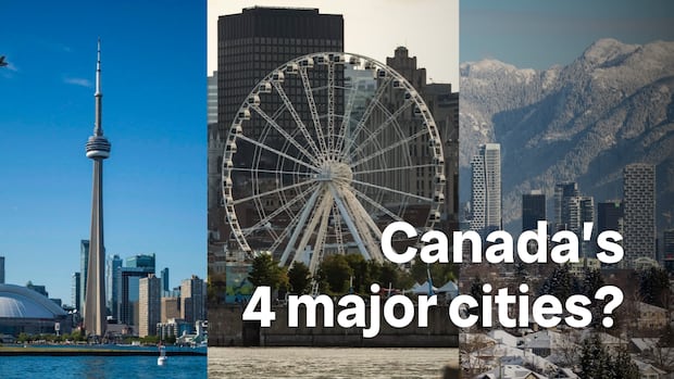 Photo collage of Canada’s four major cities