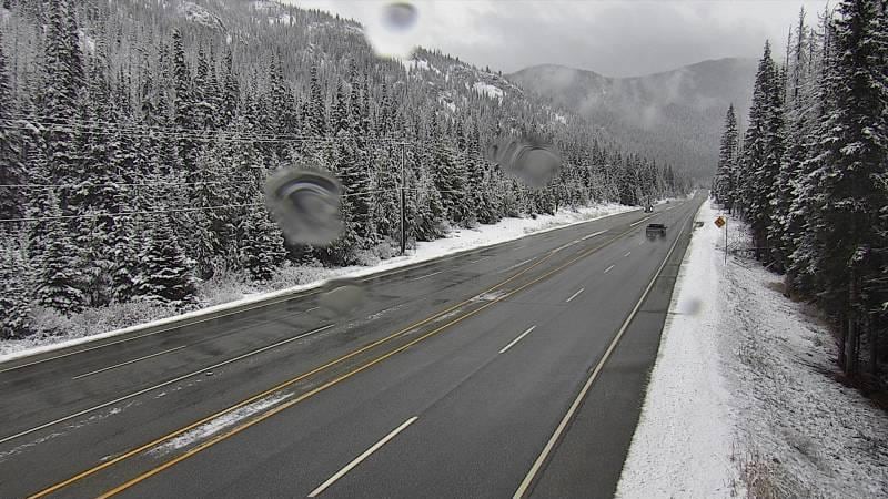 A snowy highway.