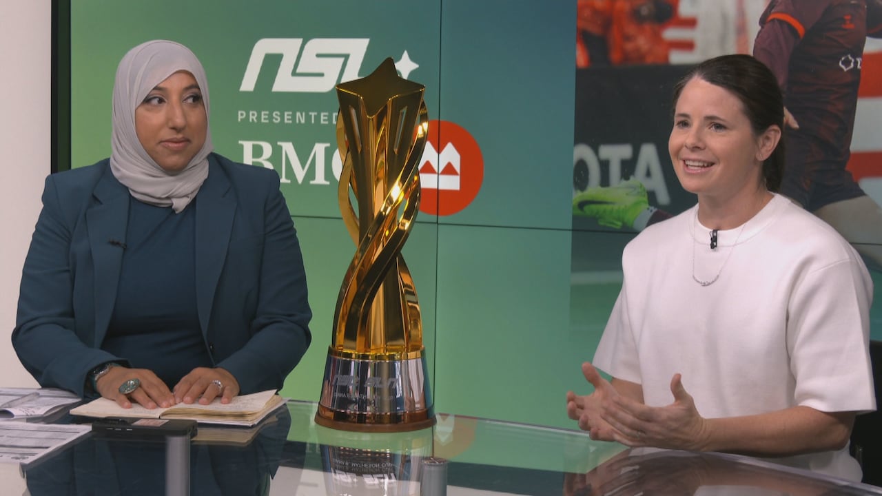 The Diana B. Matheson Cup in CBC Sports Studio!