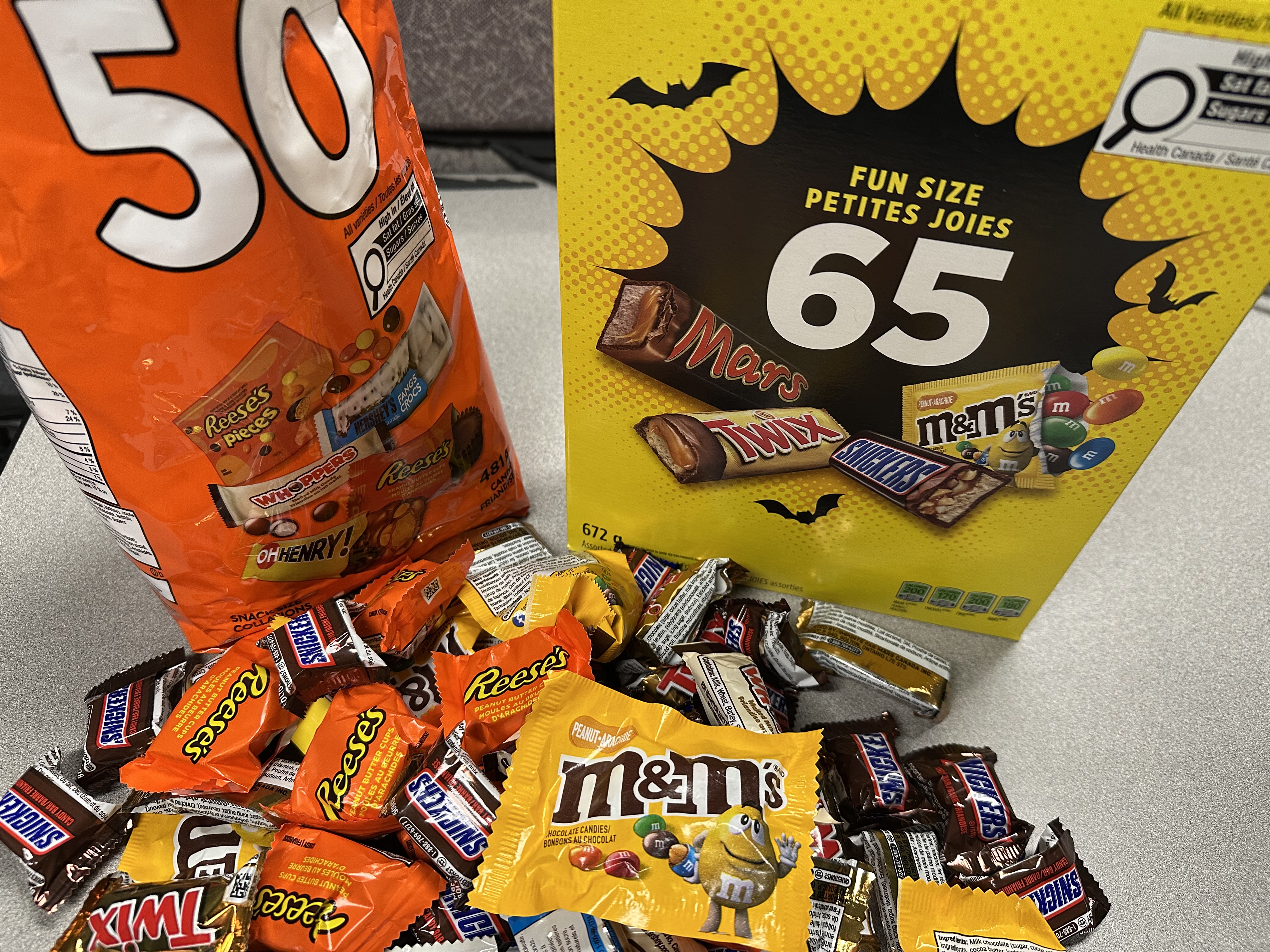 Are you being tricked by your treats? Some Halloween candy multipacks have shrunk in size, but not in price; A pile of Halloweeen candy\.