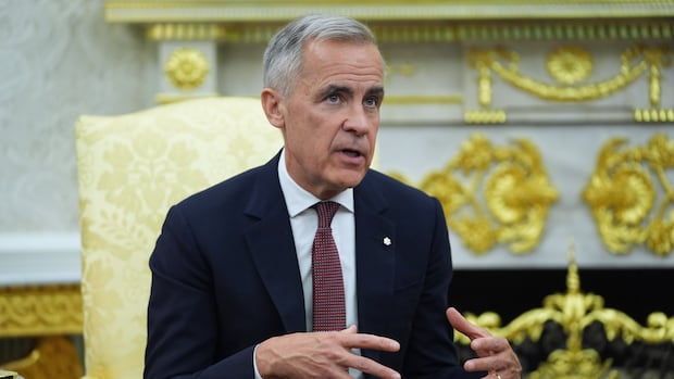 Prime Minister Mark Carney speaks in Oval Office