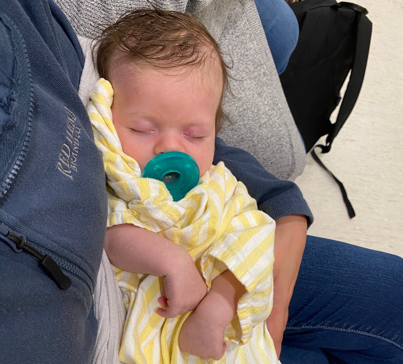 Beau Friesen waiting to get his fluoroscopy, one of a series of tests that had his family driving to the hospital up to five times per week from Grunthal.