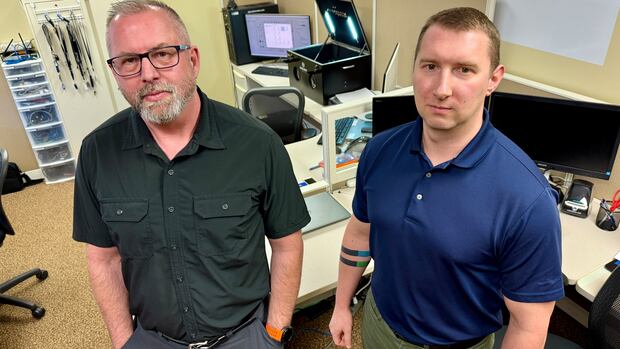 Digital Forensics Specialist (DFS) Kevin MacDougall and Constable Kevin Young work for RCMP in Prince Edward Island. Digital Forensics Specialist (DFS) Kevin MacDougall and Constable Kevin Young work for RCMP in Prince Edward Island.