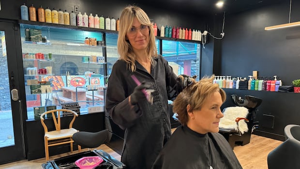 Kristin Robinson had business destroyed as a firebreak was needed to save other businesses in the Jasper townsite Kristin Robinson had business destroyed as a firebreak was needed to save other businesses in the Jasper townsite