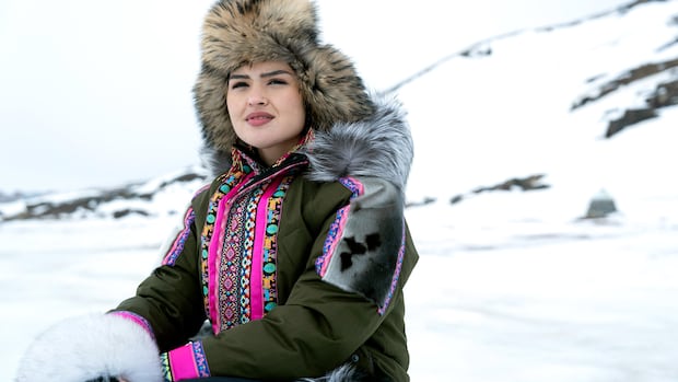 Actor Anna Lambe in the Canadian Arctic 