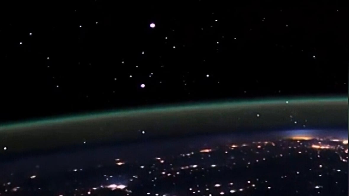 image of #TheMoment an Astronaut Captured 'Cosmic Fireflies' on Video