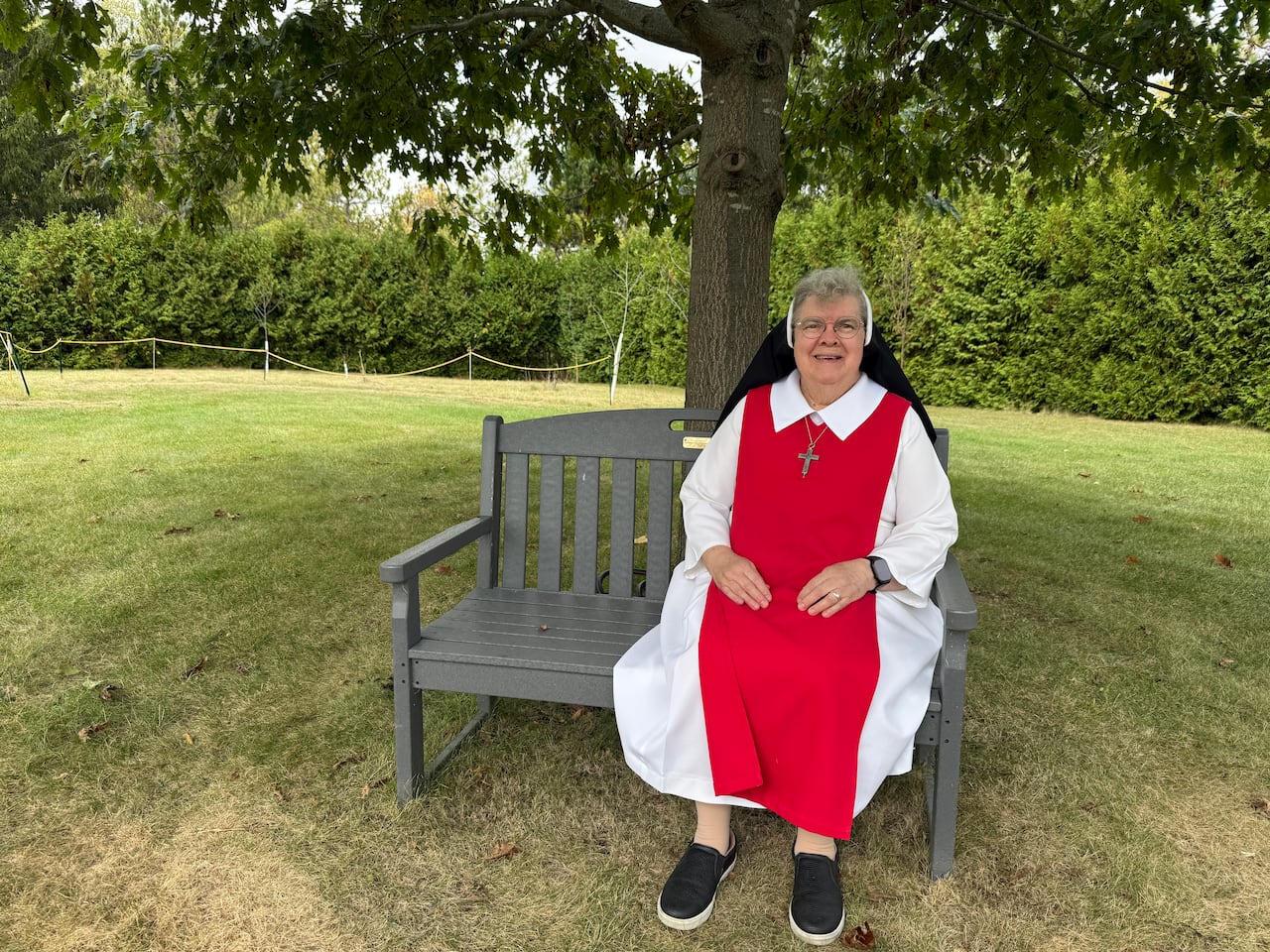 The monastery has plenty of room for the trees, Sister Linda said, and they were happy to welcome them.