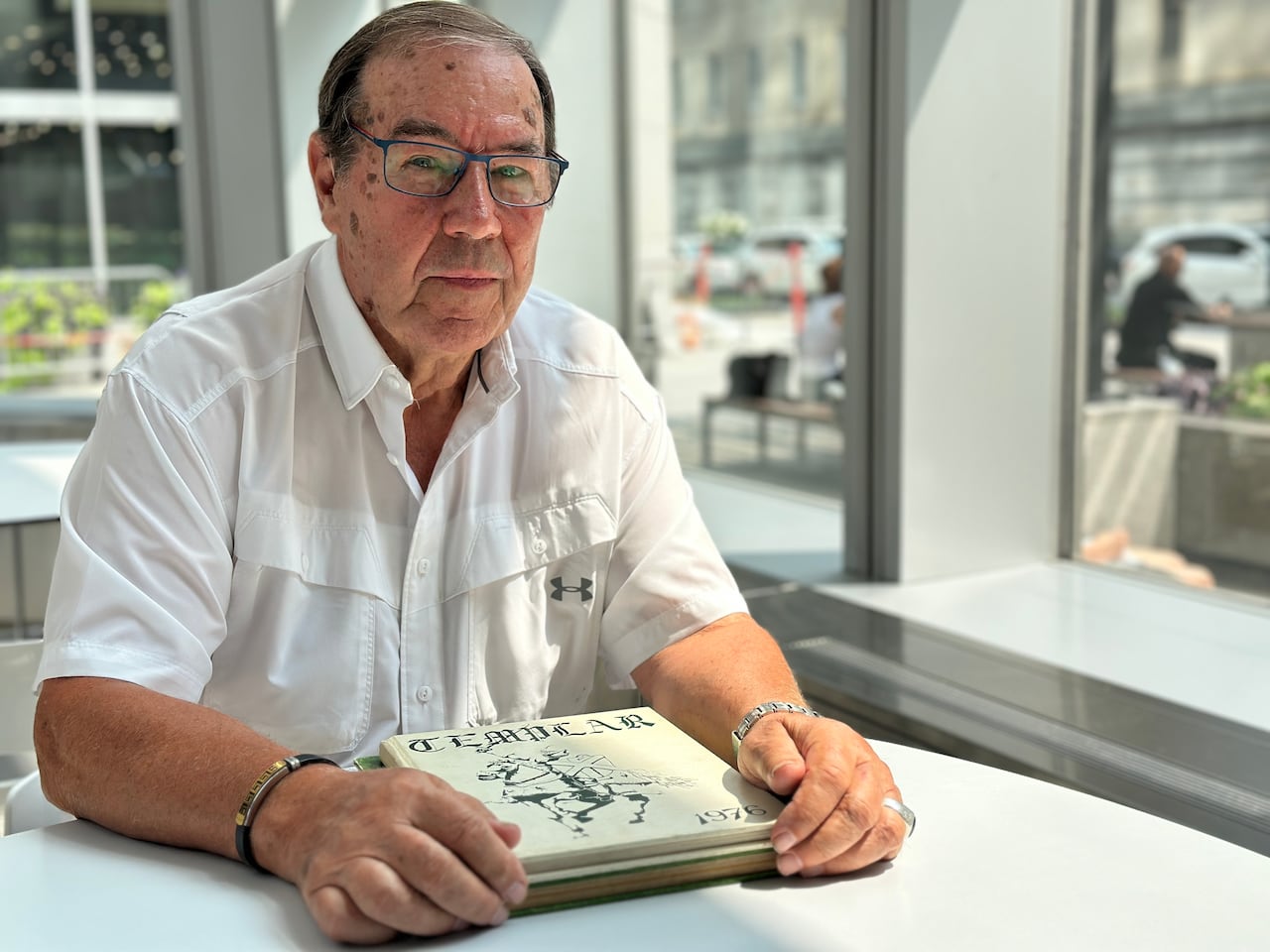 'I was in that classroom the next day teaching and thinking, this is unbelievable,' says Pat Jennings, pictured here on Aug. 8, 2025.