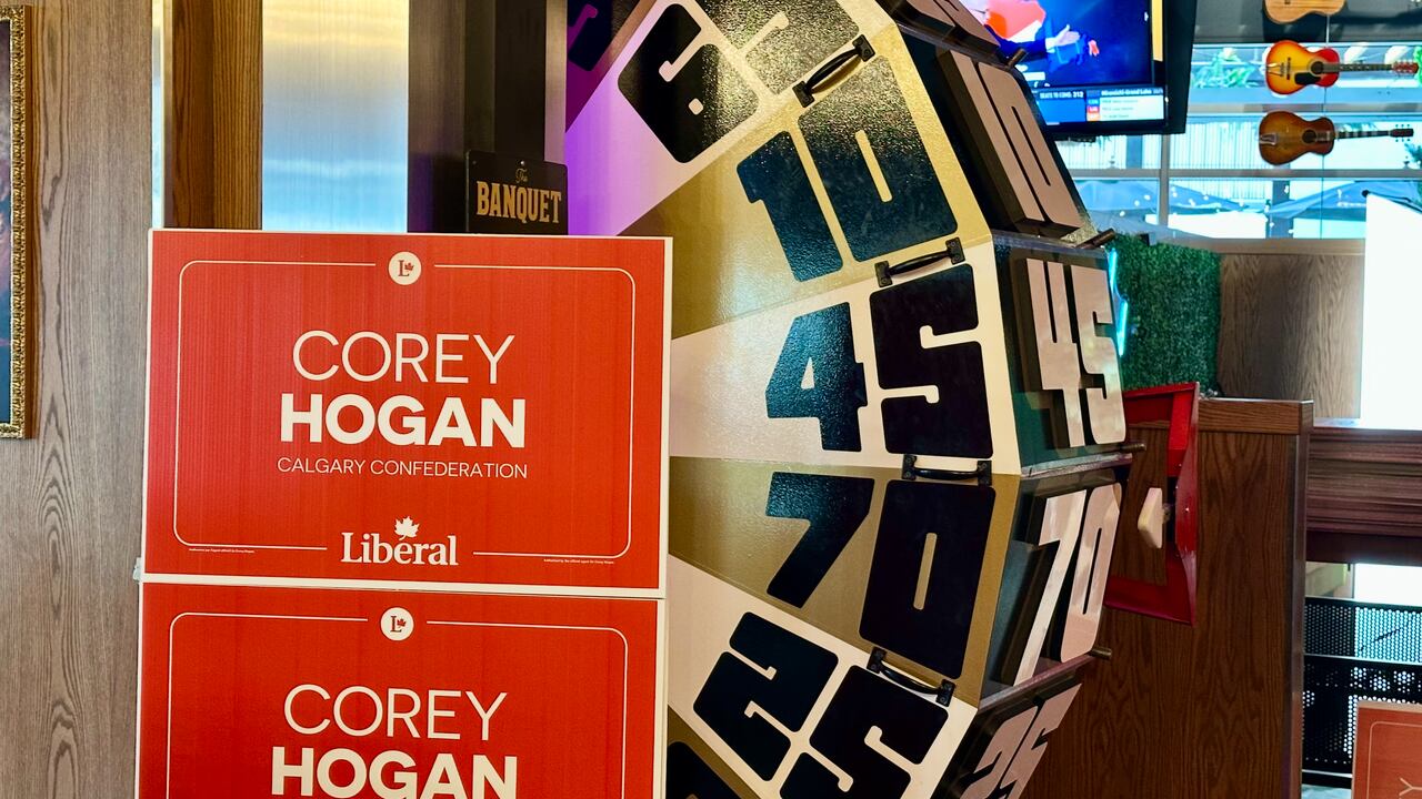 Election signs successful  beforehand   of a elephantine  instrumentality    with numbers connected  it