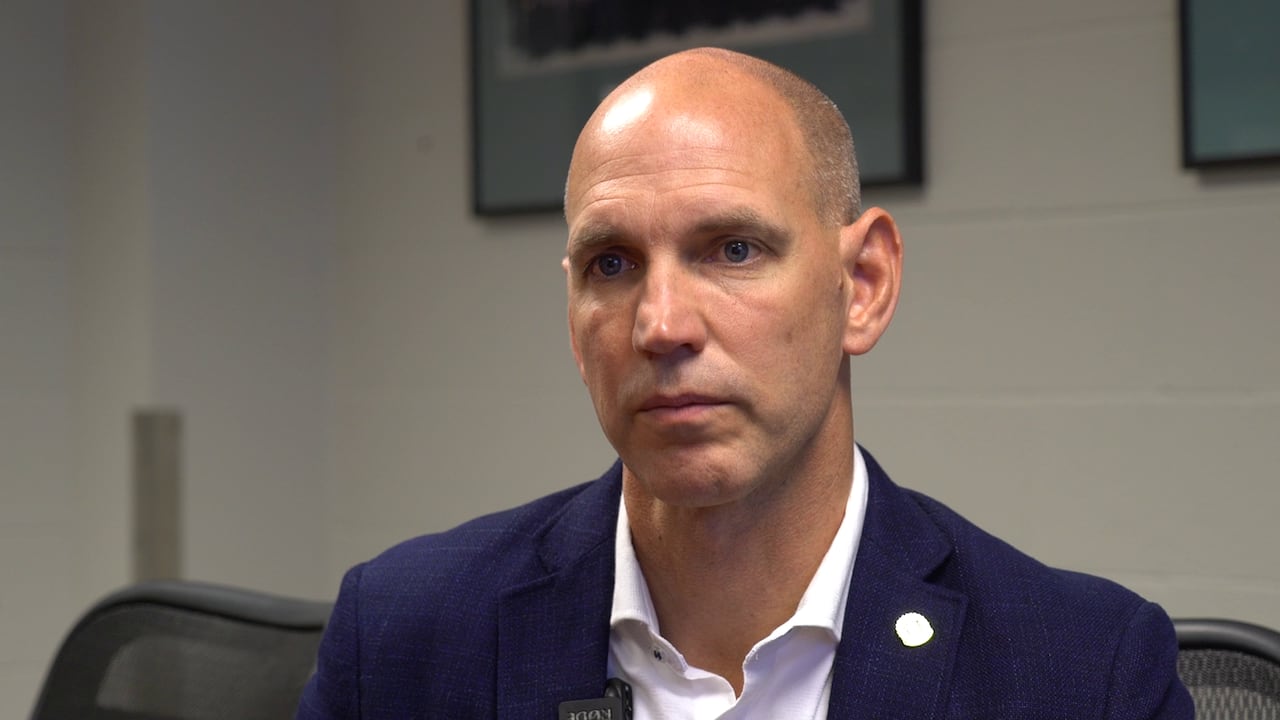 Det. Sgt. Jon Meinen photographed during an interview with CBC.