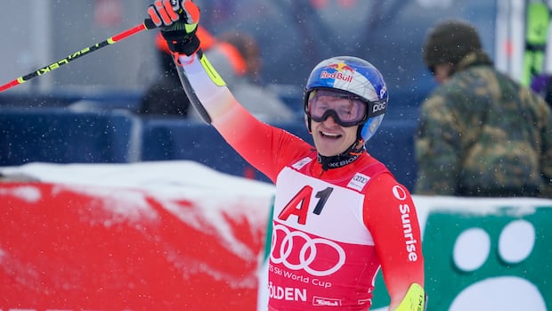 Olympic giant slalom champion Odermatt wins close duel with Schwarz to open World Cup season