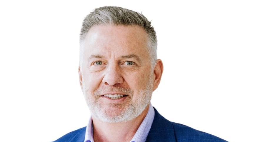 A close-up of a antheral   with abbreviated  grey hairsbreadth  and a beard