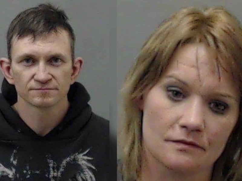 The mug shots of a man and a woman killed in a Dawson Creek murder.