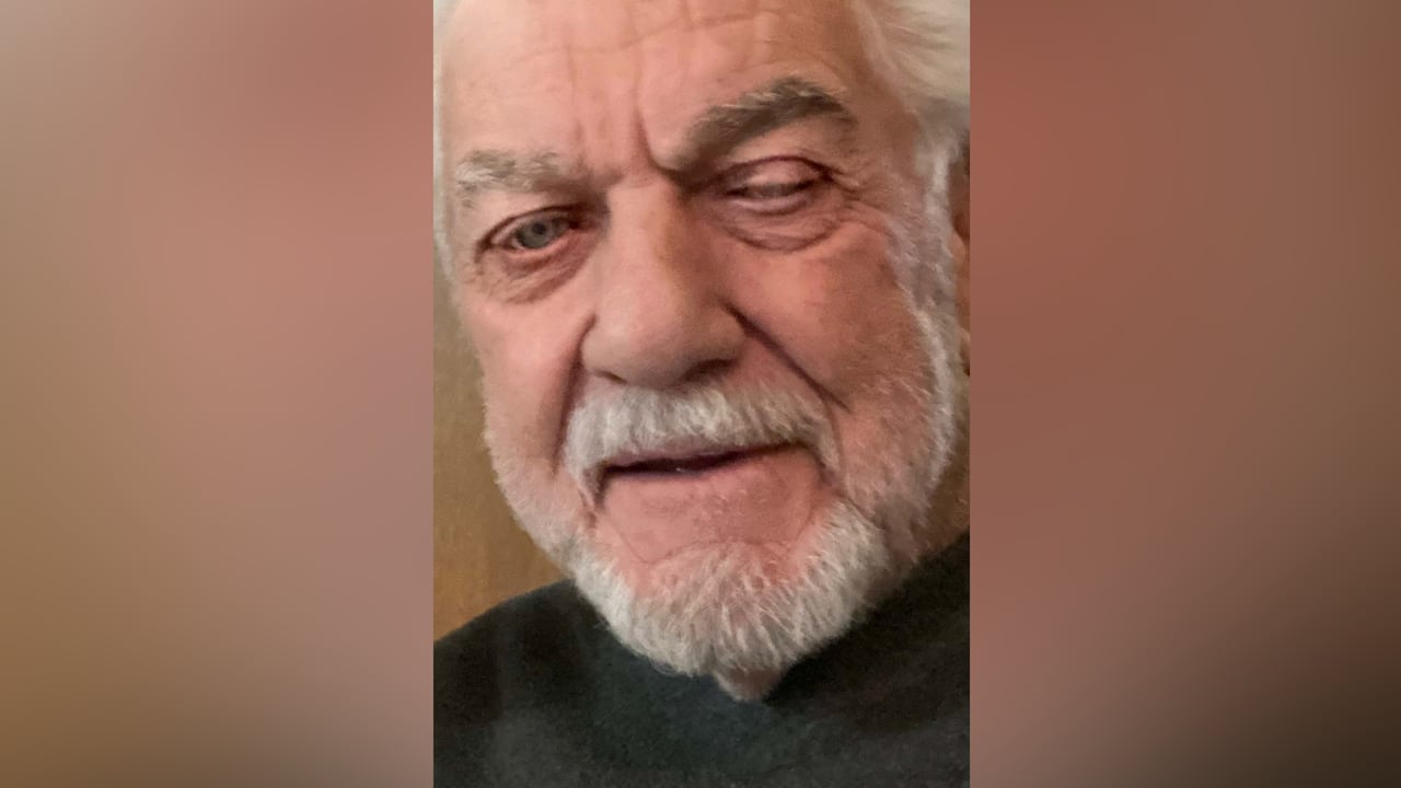 An aged antheral with a grey beard is pictured.