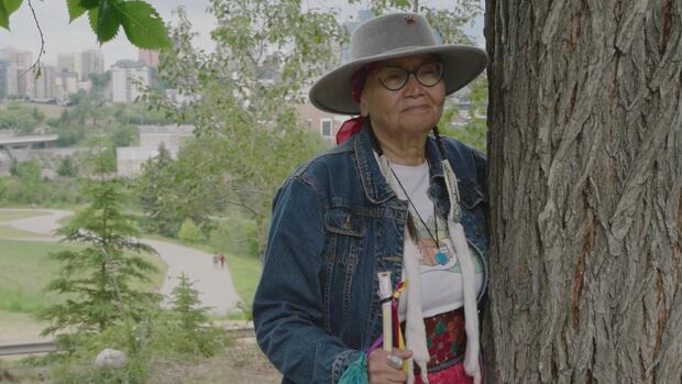 A woman pictured in the documentary "Ahkameyimok: To Persevere" A woman pictured in the documentary "Ahkameyimok: To Persevere"