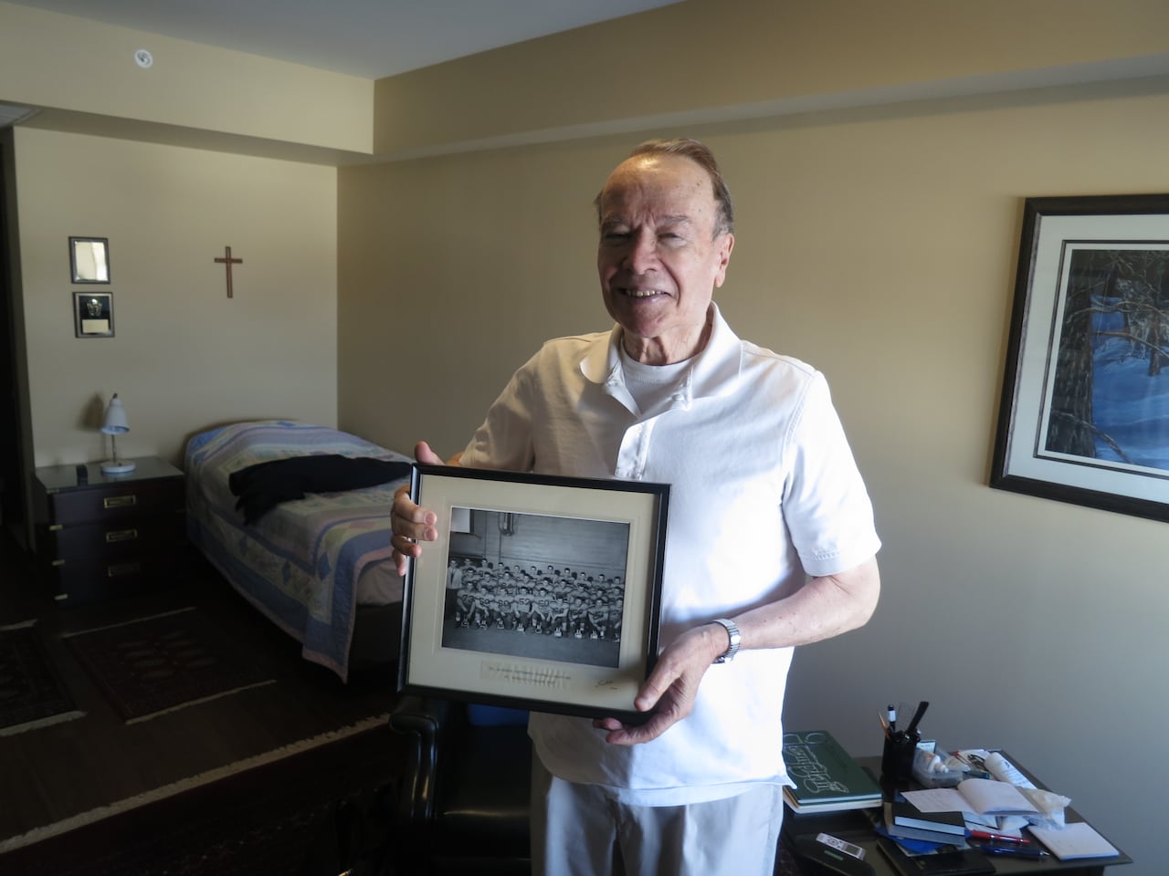 Former St. Pius X High School teacher Dave Albert is pictured here in the final years of his life.