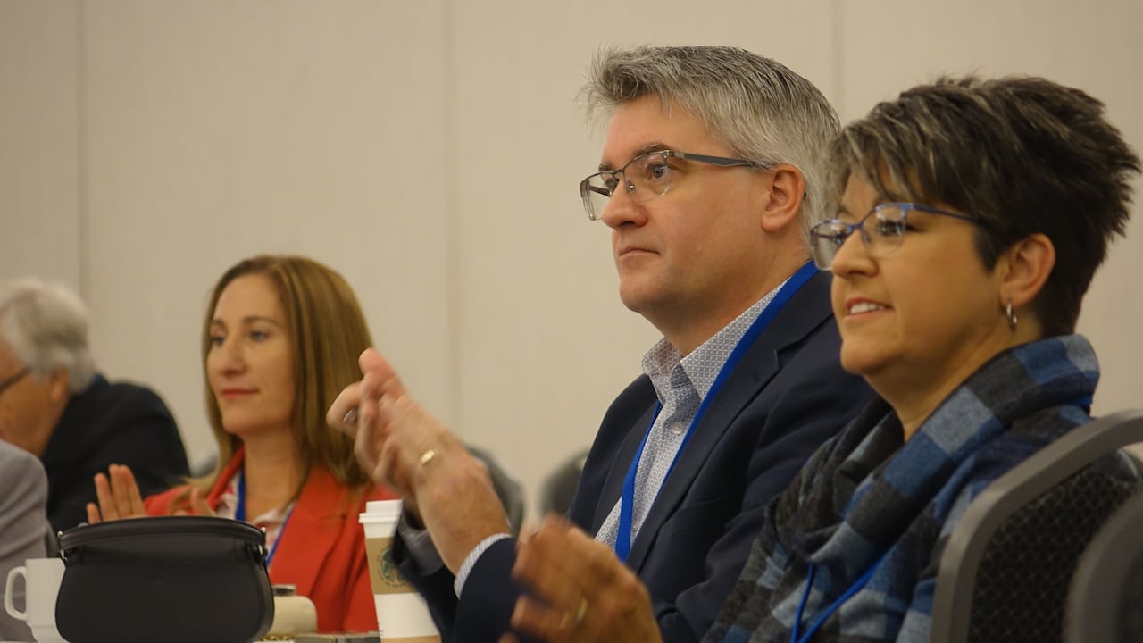 A man sitting at a table