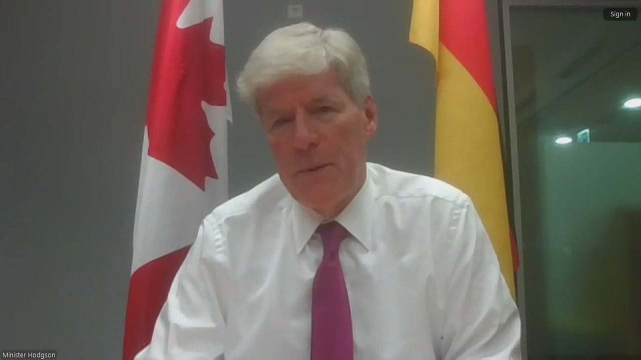 Natural Resources Minister Tim Hodgson