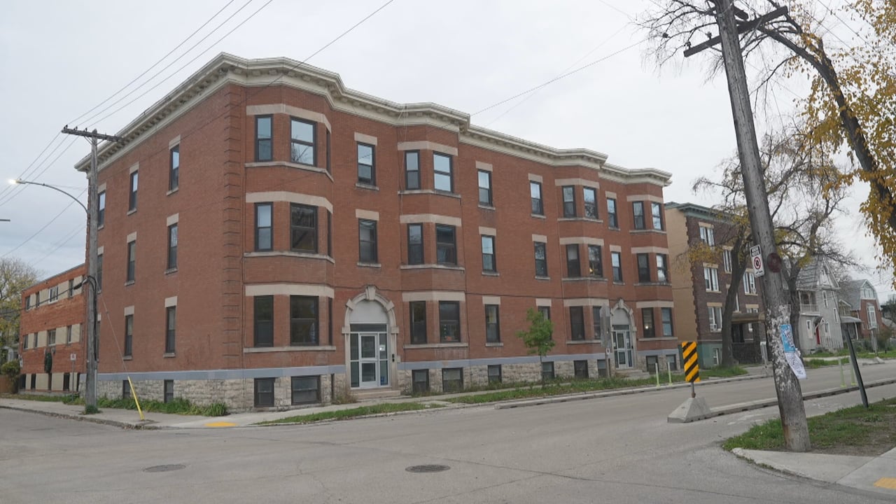 an apartment building in the West Broadway neighborhood of Winnipeg