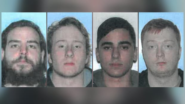 The images of four men 