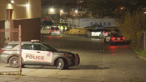 Woman dead after pick-up truck crashes in Scarborough industrial area | CBC News